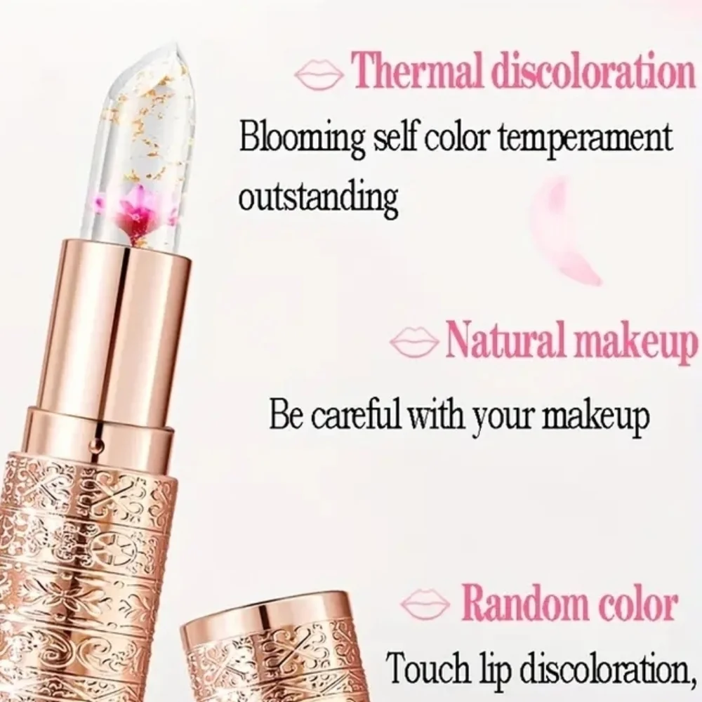 Color Changing Floral Jelly Temperature Activated Lipbalm Lipstick NWT